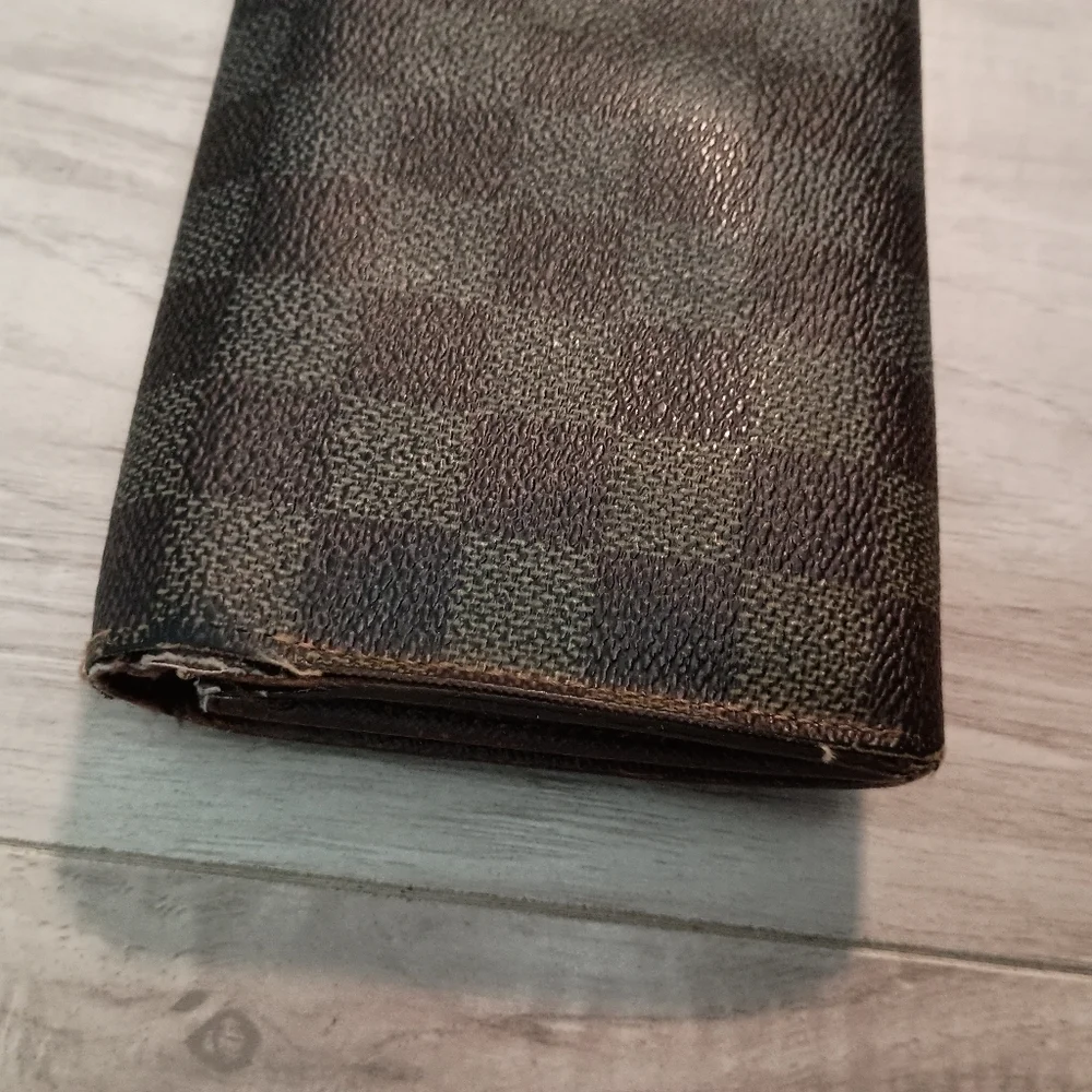 Louis Vuitton Authentic Damier Ebene Canvas Long Wallet